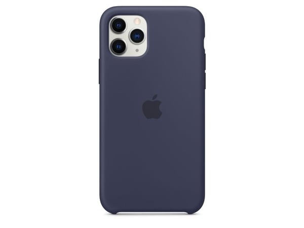 Apple - Baksidedeksel for mobiltelefon - silikon - midnattsblå - for iPhone 11 Pro
