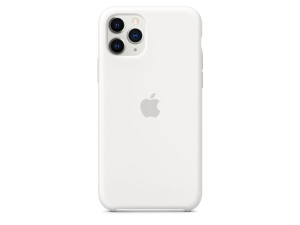 Apple - Baksidedeksel for mobiltelefon - silikon - hvit - for iPhone 11 Pro
