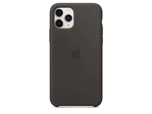 Apple - Baksidedeksel for mobiltelefon - silikon - svart - for iPhone 11 Pro