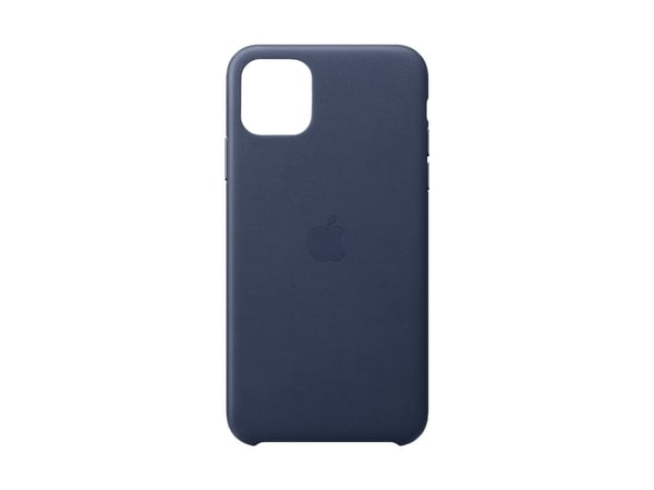 Apple - Bakdeksel til mobiltelefon - skinn, maskinbearbeidet aluminium - midnattsblå - for iPhone 11 Pro Max