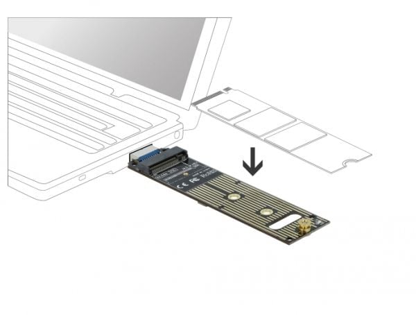 DeLOCK - Lagringskontroll - M.2 - M.2 NVMe-kort - 10 Gbit/s - USB 3.1 (Gen 2)