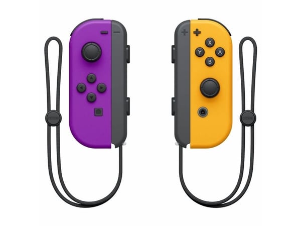 Nintendo | Joy-Con (venstre og høyre) - Gamepad - trådløs - neon oransje / neon lilla (sett) - for: Nintendo Switch