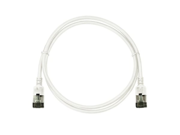 LogiLink SlimLine - Koblingskabel - RJ-45 (hann) til RJ-45 (hann) - 2 m - SSTP, PiMF - CAT 6a - med støvel, halogenfri, formstøpt, uten hindringer ...