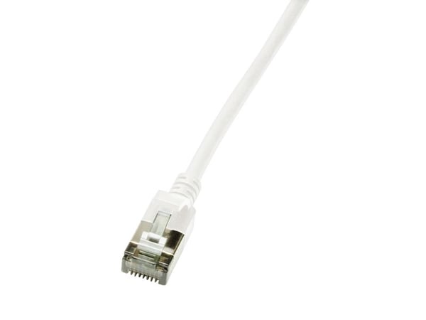 LogiLink SlimLine - Koblingskabel - RJ-45 (hann) til RJ-45 (hann) - 5 m - SSTP, PiMF - CAT 6a - med støvel, halogenfri, formstøpt, uten hindringer ...