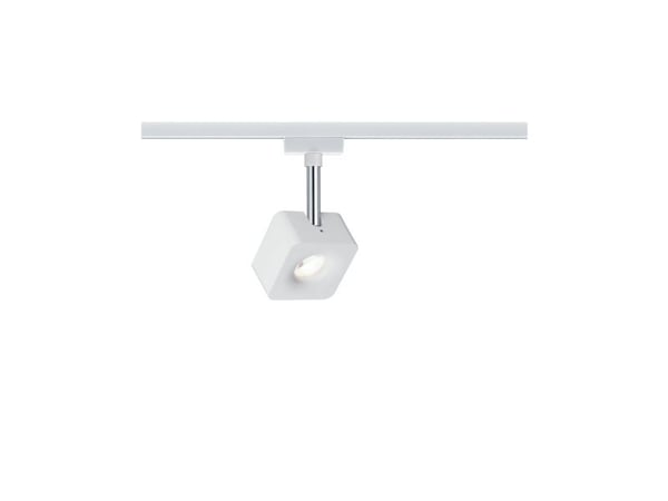 Paulmann 955.11, Spotlight på skinne, 1 ampuller, LED, 2700 K, 770 lm, Kromfarget, Hvit
