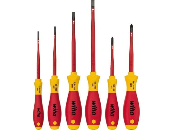Wiha SoftFinish electric slimFix 3201 - Skrutrekkersett - 6 deler