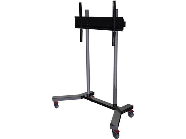 EDBAK TR18 - Vogn - for flatpanel - tralle - svart - skjermstørrelse: 60"-98"