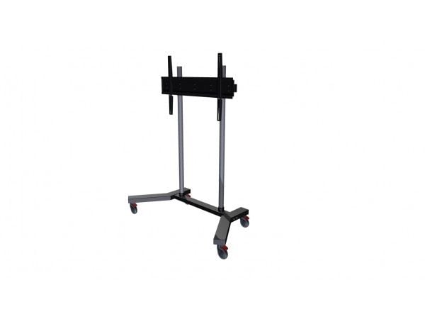 EDBAK TR18 - Vogn - for flatpanel - tralle - svart - skjermstørrelse: 60"-98"