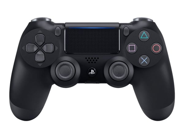 Sony DualShock 4 v2 - Spelkontroll - trådlös - Bluetooth - gagatsvart - för Sony PlayStation 4