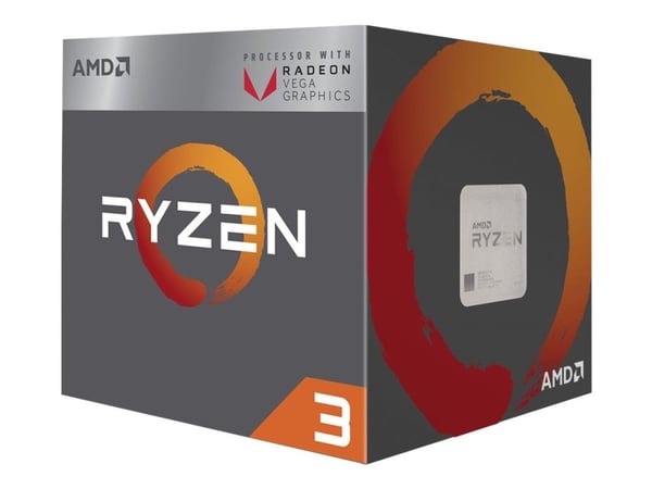 AMD Ryzen 3 3200G - 3.6 GHz - 4 kjerner - 4 tråder - 4 MB cache - Socket AM4 - Boks