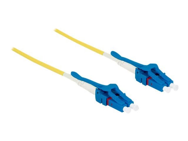 Delock - Nettverkskabel - LC-enkeltmodus (hann) til LC-enkeltmodus (hann) - 3 m - fiberoptisk - 9 / 125 micron - OS2 - halogenfri, uniboot - gul