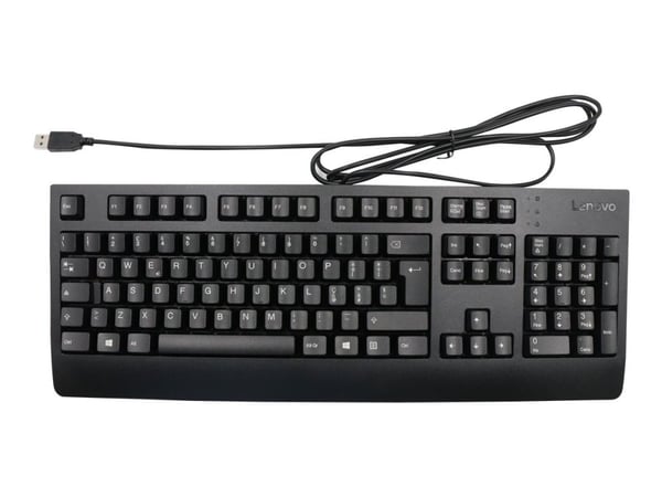 Lenovo - Tastatur - USB - QWERTY - Italiensk - svart