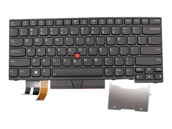 Lite-On - Erstatningstastatur for bærbar PC - med Trackpoint - bakbelysning - QWERTY - USA - FRU - for ThinkPad E480; E490; L380; L390; L480; T480s...