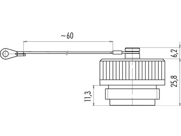 BINDER 08-0428-000-000, Svart