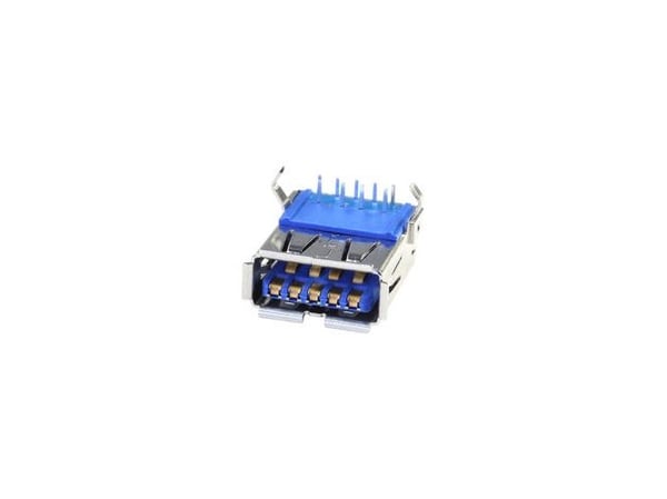 econ connect U3BU1AN, USB 3.0, Blå, Kopper, Metall, Termoplastisk polyester (PBT), 100 V, 30 mO, 30 V