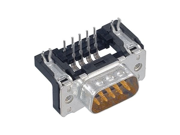 Harting 09 65 262 6813, D-Sub 2, Sort, Metallisk, Polybutylentereftalat (PBT), Stål, Termoplast, Kobberlegering, 10 mO, 1000 V