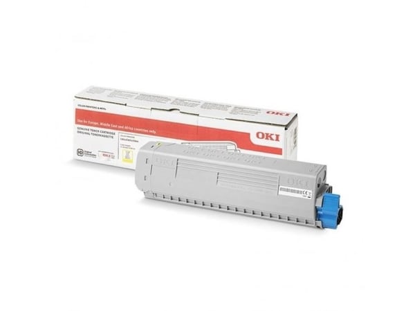 OKI - Gul - original - tonerpatron - for C824dn, 824n, 834dnw, 834nw