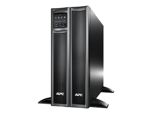 APC Smart-UPS X 750VA Tower/Rack - UPS (rackmonterbar/ekstern) - AC 230 V - 600 watt - 750 VA - RS-232, USB - utgangskontakter: 8 - 2U - svart - fo...