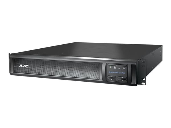APC Smart-UPS X 750VA Tower/Rack - UPS (rackmonterbar/ekstern) - AC 230 V - 600 watt - 750 VA - RS-232, USB - utgangskontakter: 8 - 2U - svart - fo...