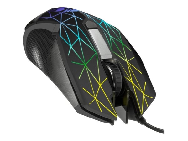 SPEEDLINK RETICOS - Mus - høyrehendt - optisk - 6 knapper - kablet - USB - svart
