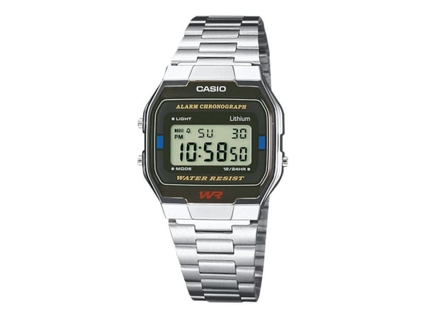 Casio A163WA-1QES, vanntett, elektronisk