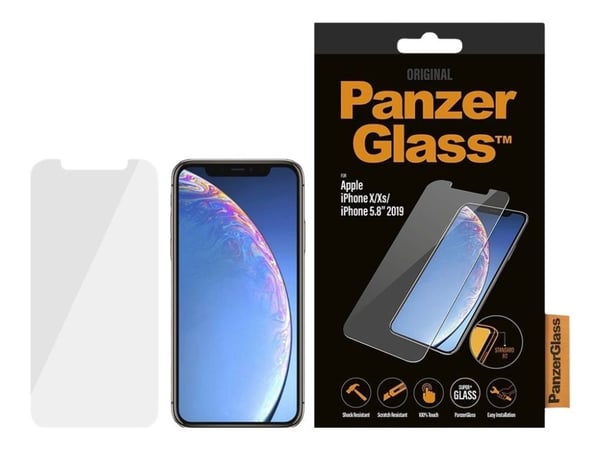 PanzerGlass™ | Original - Mobiltelefon skjermbeskytter - Standard passform - Krystallklar | Apple iPhone X/XS/11 Pro