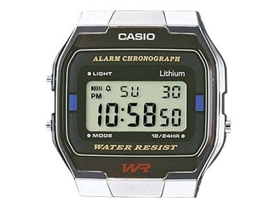 Casio A163WA-1QES, vanntett, elektronisk