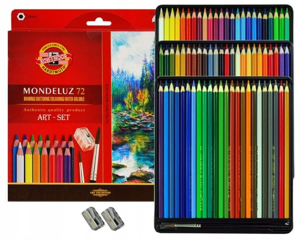 Farveblyanter Koh-I-Noor Mondeluz 72 ass. farver (sæt)
