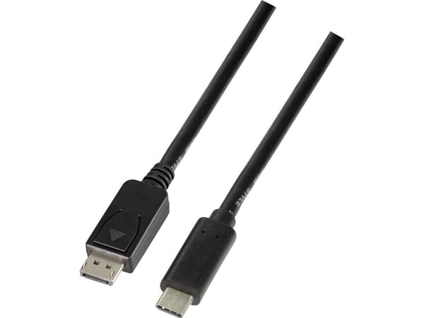 LogiLink UA0335, 1,8 m, USB Type-C, DisplayPort, Hanstik, Suora, Suora