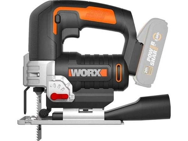 WORX WX543, Toppgrep, Svart, Oransje, 45°, 0 - 45°, Børstet, 2600 spm