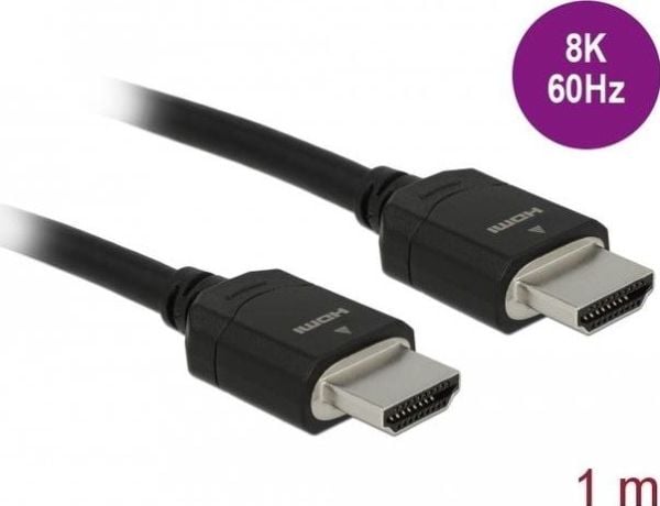 Delock - Ultra High Speed - HDMI-kabel med Ethernet - HDMI hann til HDMI hann - 3 m - trippel beskyttelse - svart - støtte for Dolby DTS-HD Master ...
