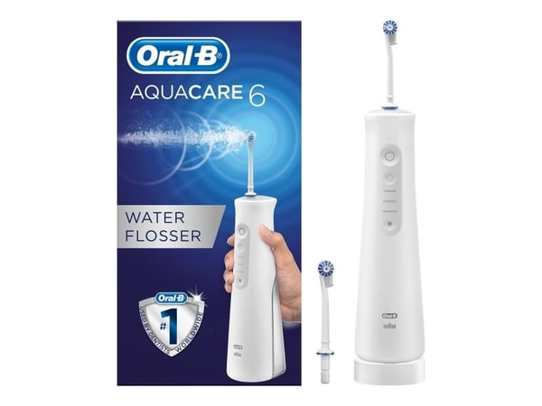 Oral-B Aquacare 6, Batteri, 2 huvuden
