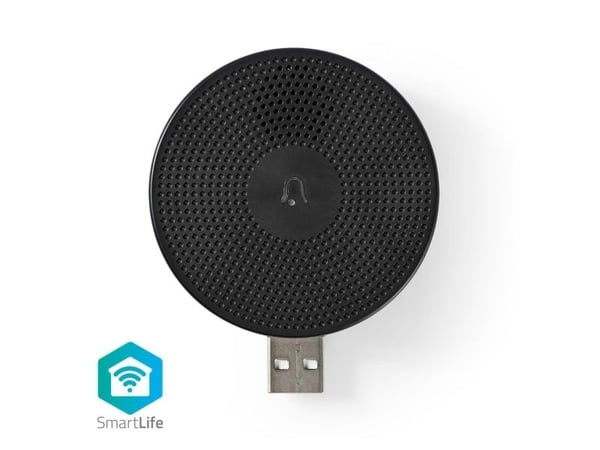 Nedis Wireless Door Chime - Dörrklocksignal - trådlös - svart