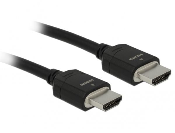 Delock - Ultra High Speed - HDMI-kabel - HDMI hann til HDMI hann - 2 m - trippel beskyttelse - svart - støtte for Dolby DTS-HD Master Audio, støtte...