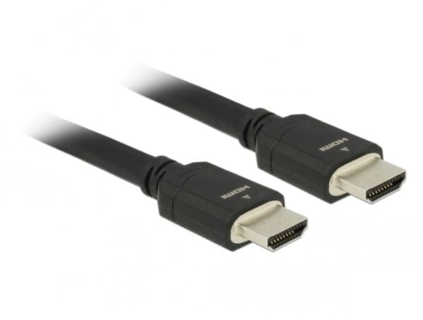 Delock - HDMI-kabel - HDMI hann til HDMI hann - 5 m - trippel beskyttelse - svart - støtte for Dolby DTS-HD Master Audio, støtte for Dolby TrueHD