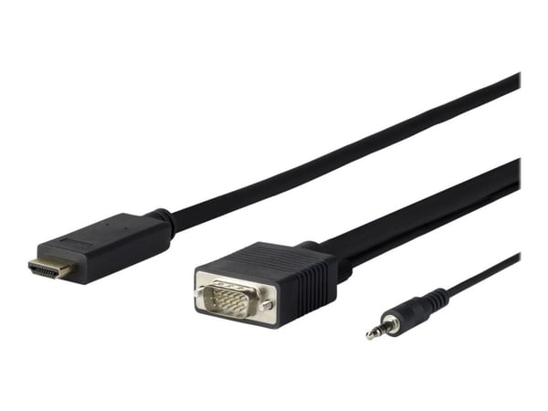 VivoLink Pro - HDMI-kaapeli - HDMI han til HD-15 (VGA), mini-phone stereo 3.5 mm han - 5 m VivoLink Pro - HDMI-kaapeli - HDMI han til HD-15 (VGA), mini-phone stereo 3.5 mm han - 5 m