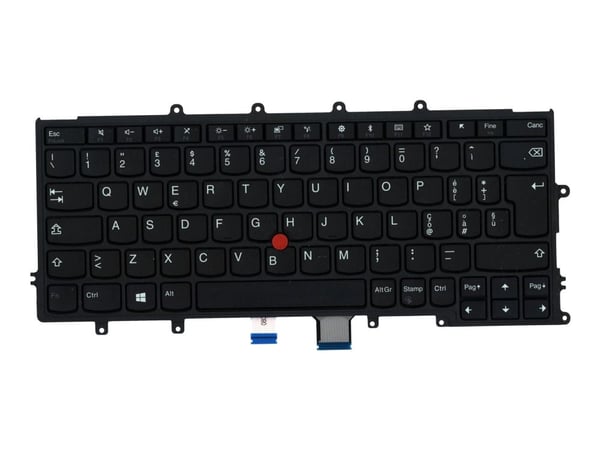 Chicony - Erstatningstastatur for bærbar PC - med Trackpoint - QWERTY - Italiensk - FRU - for ThinkPad A275 20KC, 20KD; X270 20HM, 20HN, 20K5, 20K6