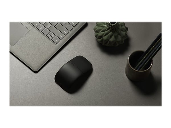 Microsoft Surface Arc Mouse - Mus - optinen - 2 knapper - trådløs - Bluetooth 4.1 - sort - kommerciel
