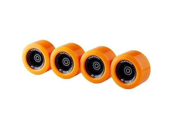 Yuneec EGOCR006, Skateboard hjul, Sort, Oransje, 4 stykker