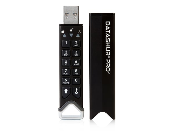 iStorage datAshur Pro2 - USB-flashstasjon - kryptert - 32 GB - USB 3.2 Gen 1 - FIPS 140-2 Level 3