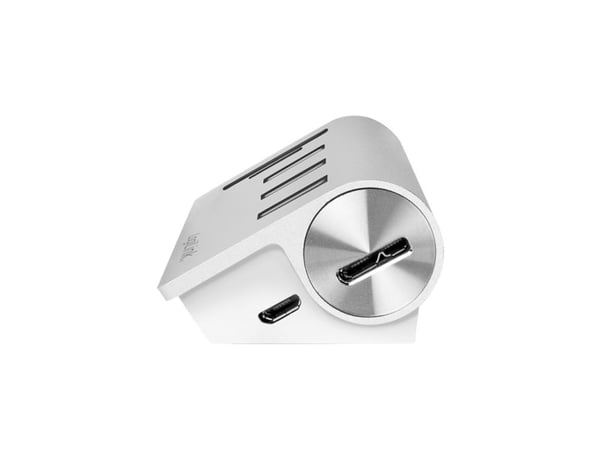 LogiLink CR0045, USB 3.2 Gen 1 (3.1 Gen 1) Type-A, USB 3.2 Gen 1 (3.1 Gen 1) Type-A, MicroSD (TransFlash), SD, 5000 Mbit/s, Sølv, Aluminium
