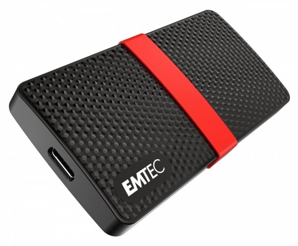 EMTEC SSD Power Plus X200 - SSD - 256 GB - ekstern (bærbar) - USB 3.2 Gen 1 (USB-C kontakt)