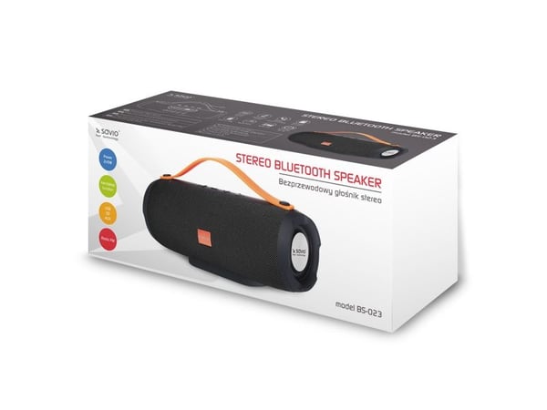 SAVIO BS-023 - Högtalare - för bärbar användning - trådlös - Bluetooth - 5 watt - svart