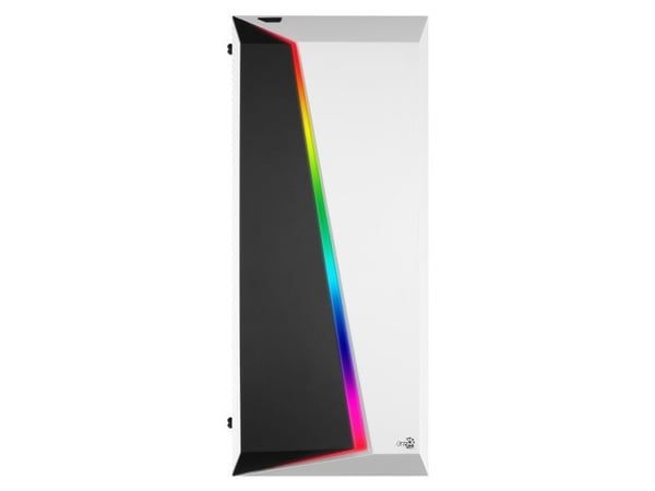AeroCool Cylon Pro - Tempered Glass Edition - tower - ATX - sidepanel med vindu (herdet glass) - ingen strømforsyning (ATX) - hvit - USB/lyd