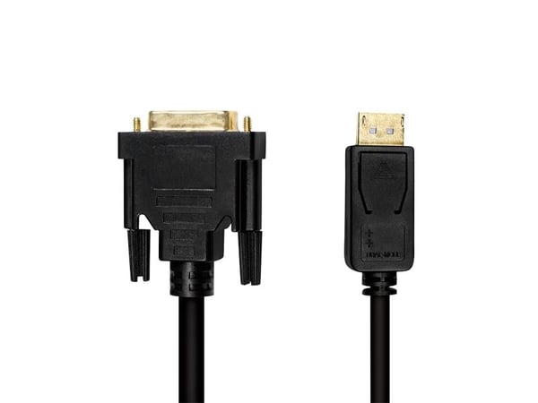 LogiLink CV0133, 5 m, DisplayPort, DVI, Hanstik, Suora, Suora
