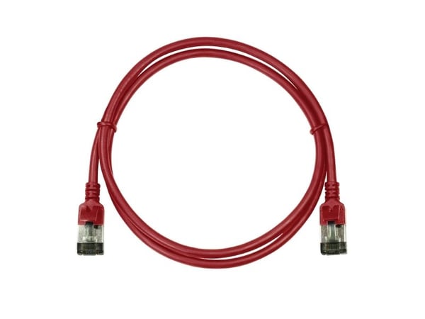 LogiLink SlimLine - Koblingskabel - RJ-45 (hann) til RJ-45 (hann) - 3 m - SSTP, PiMF - CAT 6a - med støvel, halogenfri, formstøpt, uten hindringer ...