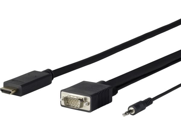VivoLink Pro - HDMI-kaapeli - HDMI han til HD-15 (VGA), mini-phone stereo 3.5 mm han - 5 m