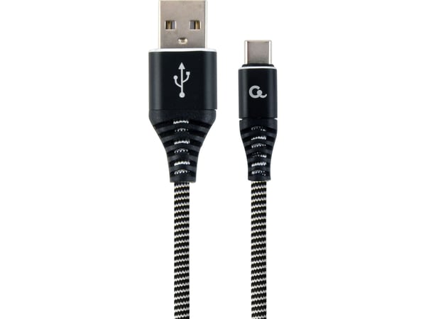 Cablexpert Premium - USB-kabel - USB-C (hann) til USB (hann) - USB 2.0 - 2.1 A - 2 m - svart, hvit