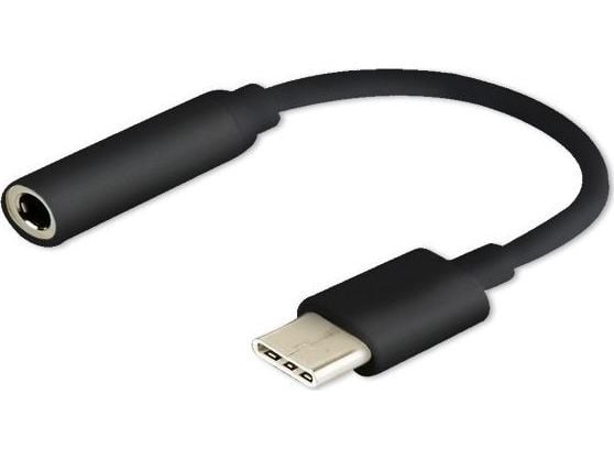 SAVIO AK-35/B - USB-C til hovedtelefon jackstikadapter - 24 pin USB-C han til mini-phone stereo 3.5 mm hun - 12 cm - lajittelu