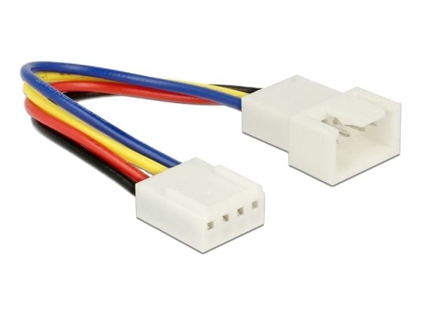 Delock - Forlengelseskabel for viftestrømforsyning - 4-pins PWM (hann) til 4-pins PWM (hunn) - 10 cm